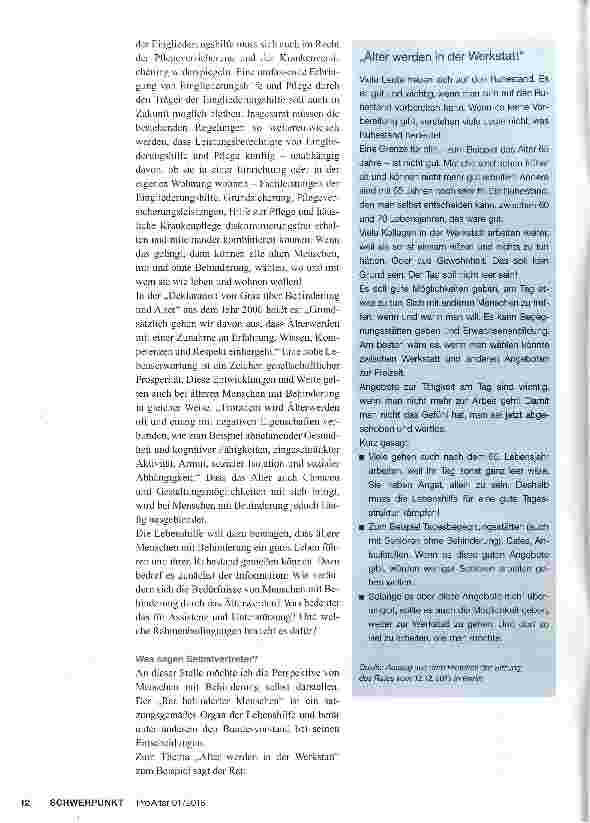 Vorschauseite 3: Mittendrin - auch im Alter