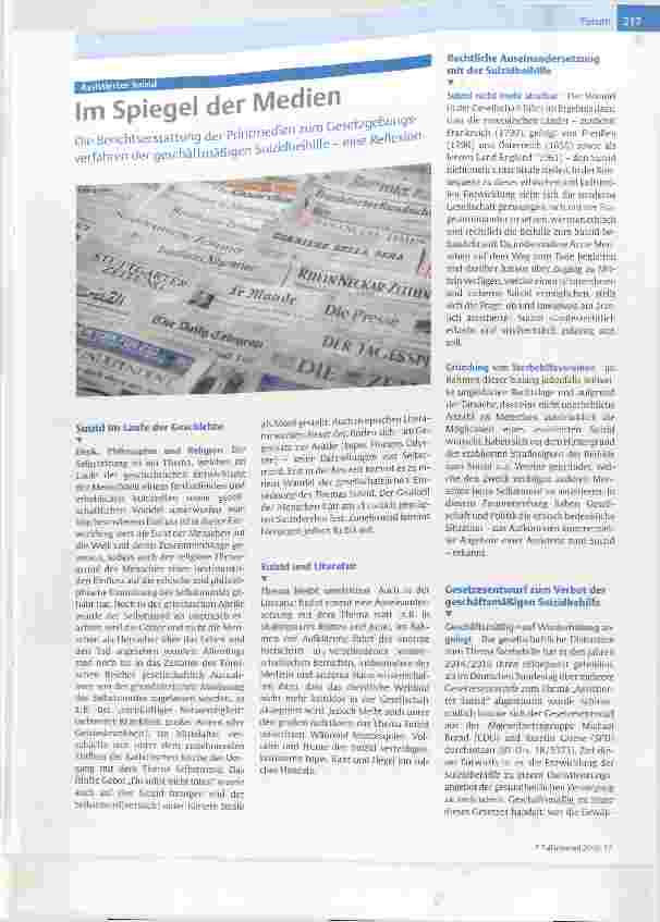 Vorschauseite 1: Im Spiegel der Medien