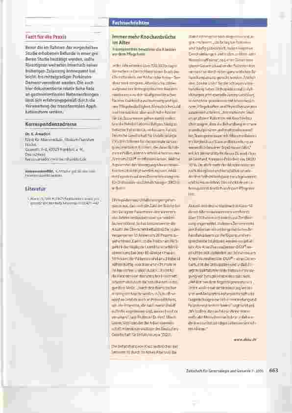 Vorschauseite 2: Rivastigmin und M. Parkinson ohne Demenz