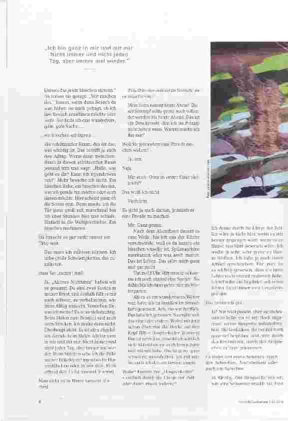 Vorschauseite 2: „Loslassen von den allerliebsten Menschen, das ist das allerschwerste.“