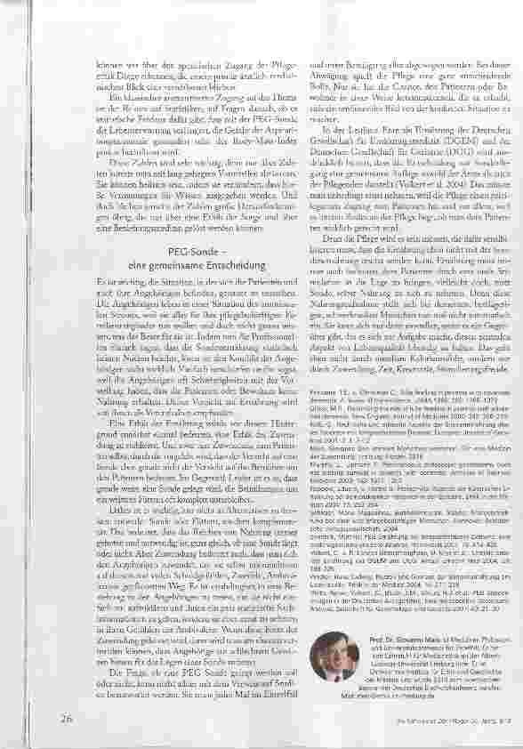 Vorschauseite 5: PEG-Sonde Ja oder Nein?
