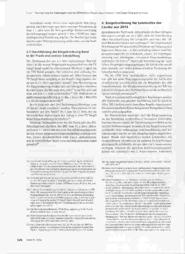Vorschauseite 5: Neuregelung der Eingruppierung im öffentlichen Dienst abgeschlossen ein langer Weg geht zu Ende