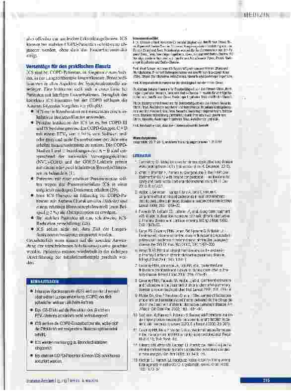 Vorschauseite 5: Pharmakologische Therapie der chronisch obstruktiven Lungenerkrankung
