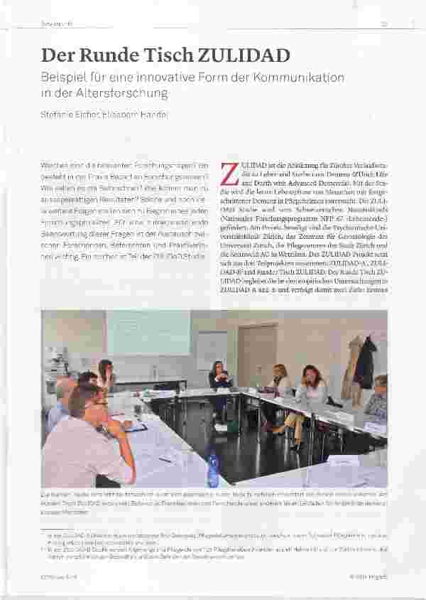 Vorschauseite 1: Der Runde Tisch ZULIDAD