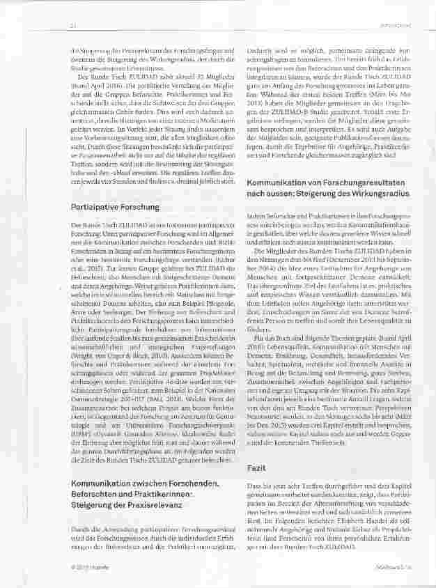 Vorschauseite 2: Der Runde Tisch ZULIDAD