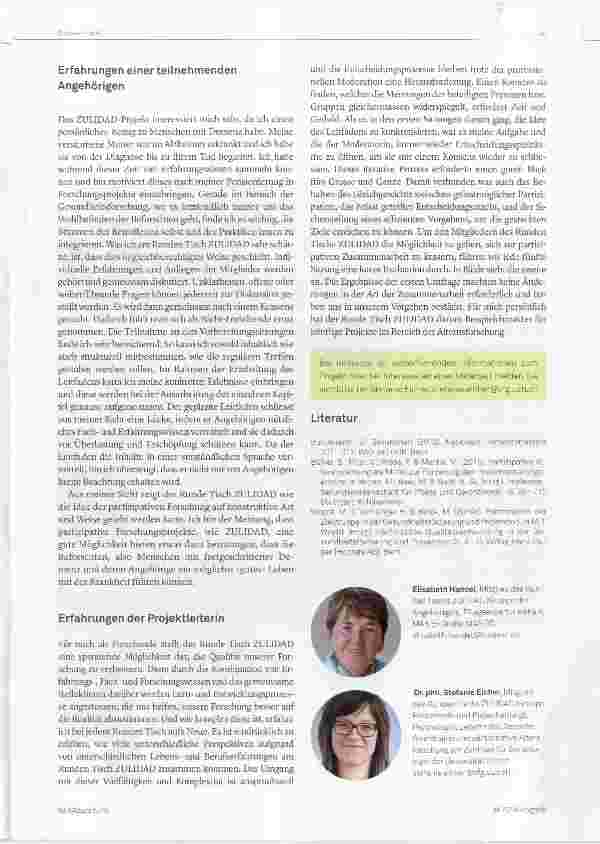 Vorschauseite 3: Der Runde Tisch ZULIDAD