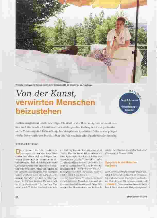 Vorschauseite 1: Von der Kunst, verwirrten Menschen beizustehen