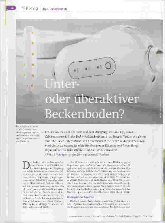 Vorschauseite 1: Unteroder überaktiver Beckenboden?