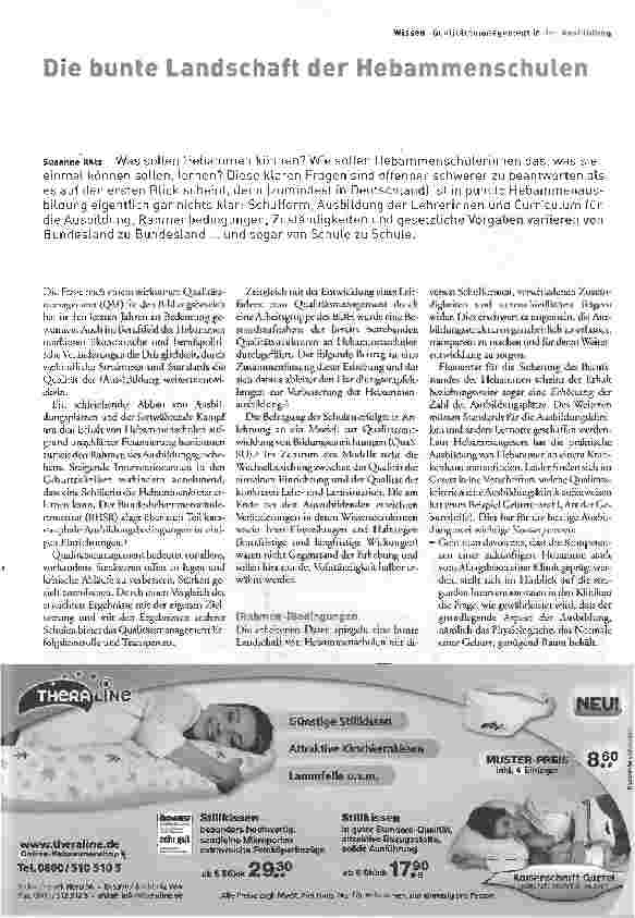 Vorschauseite 1: Die bunte Landschaft der Hebammenschulen