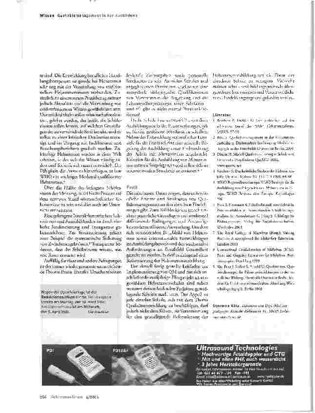 Vorschauseite 4: Die bunte Landschaft der Hebammenschulen