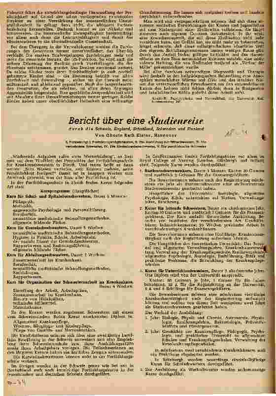 Vorschauseite 1: Bericht über eine Studienreise durch die Schweiz, England, Schottland, Schweden und Finnland - 2. Teil