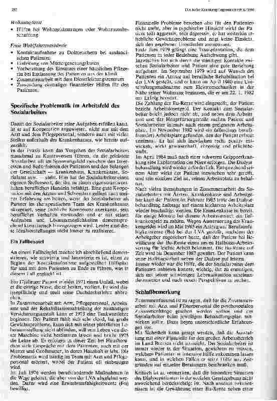 Vorschauseite 3: Aufgaben des Sozialarbeiters bei der Betreuung von Dialysepatienten