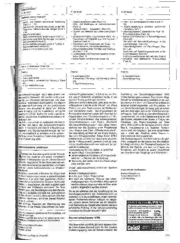 Vorschauseite 2: Ein Fortbildungskurs für Krankenschwestern in der Schweiz Ausbildung zur Gesundheitsschwester