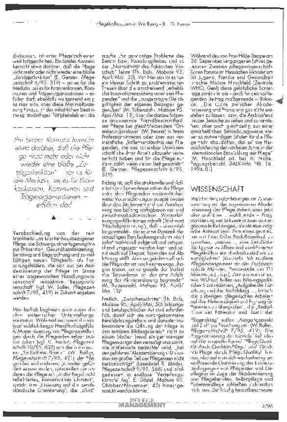 Vorschauseite 2: Pflege - Wissenschaft - Management Teil 2