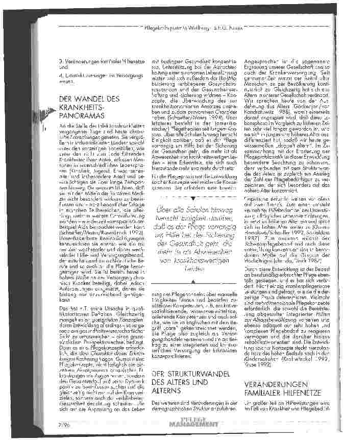 Vorschauseite 5: Pflege - Wissenschaft - Management Teil 2