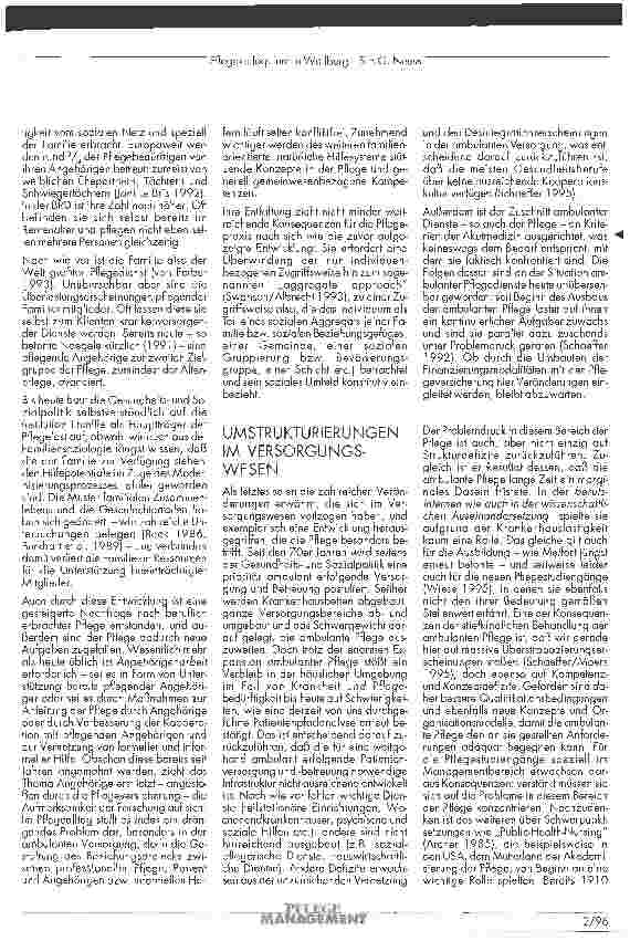 Vorschauseite 6: Pflege - Wissenschaft - Management Teil 2