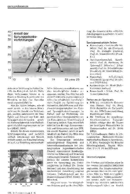 Vorschauseite 2: Fußball interdisziplinärZur Prävention, Rehabilitation und Wiederverletzungs-Prophylaxe von Sprungund Kniegelenksverletzungen im Fußball