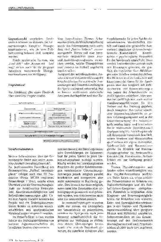 Vorschauseite 4: Fußball interdisziplinärZur Prävention, Rehabilitation und Wiederverletzungs-Prophylaxe von Sprungund Kniegelenksverletzungen im Fußball