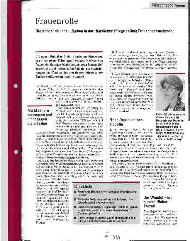 Vorschauseite 1: Frauenrolle