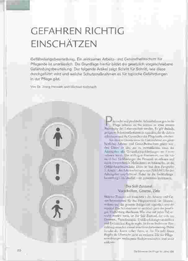 Vorschauseite 1: GEFAHREN RICHTIG EINSCHÄTZEN