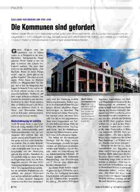 Vorschauseite 1: Die Kommunen sind gefordert