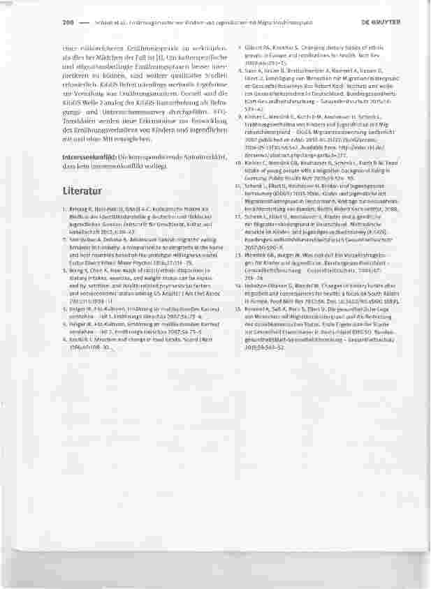 Vorschauseite 4: Ernährungsmuster von Kindern und Jugendlichen mit Migrationshintergrund: Ergebnisse der KiGGS-Studie