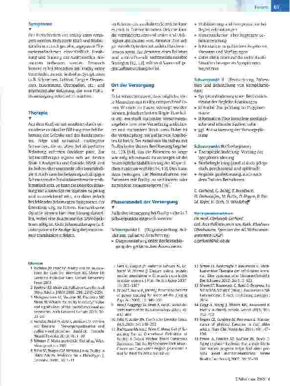 Vorschauseite 2: Palliative Versorgung bei Frailty