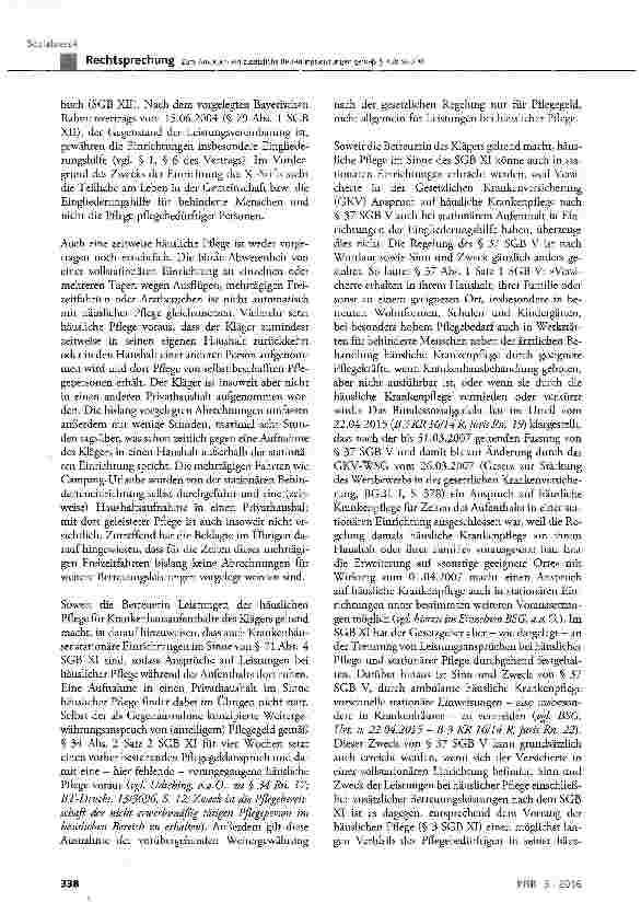 Vorschauseite 6: Zum Anspruch auf zusätzliche Betreuungsleistungen gemäß § 45b SGB XI