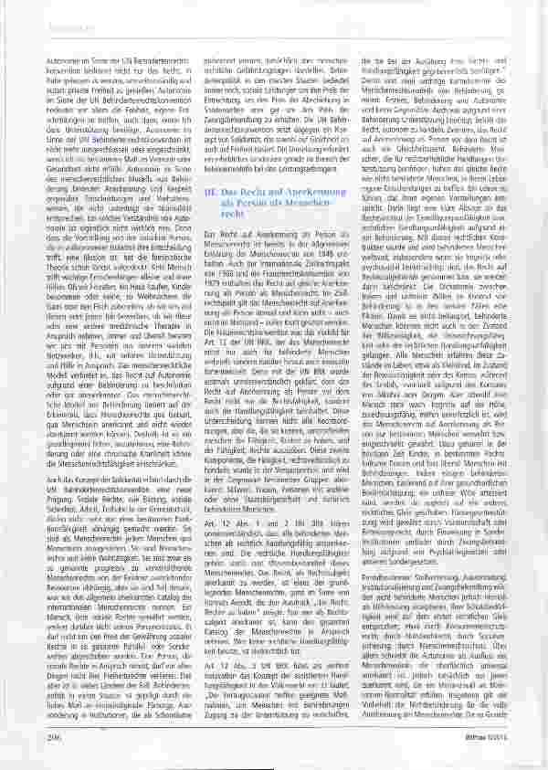 Vorschauseite 2: Erwachsenenschutz, Vormundschaft und Betreuung aus menschenrechtlicher Behinderungsperspektive