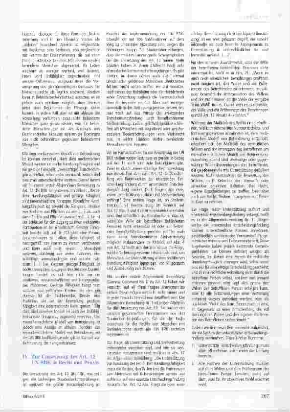 Vorschauseite 3: Erwachsenenschutz, Vormundschaft und Betreuung aus menschenrechtlicher Behinderungsperspektive