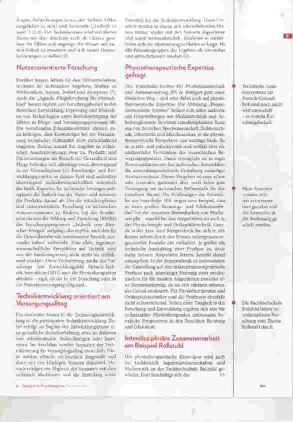Vorschauseite 2: Wo Mensch und Technik zusammenspielen Versorgung mit technischen Assistenzsystemen