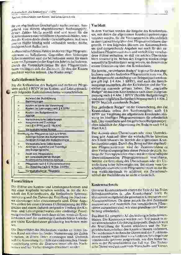 Vorschauseite 2: Erläuterungen zum Kosten und Leistungsnachweis