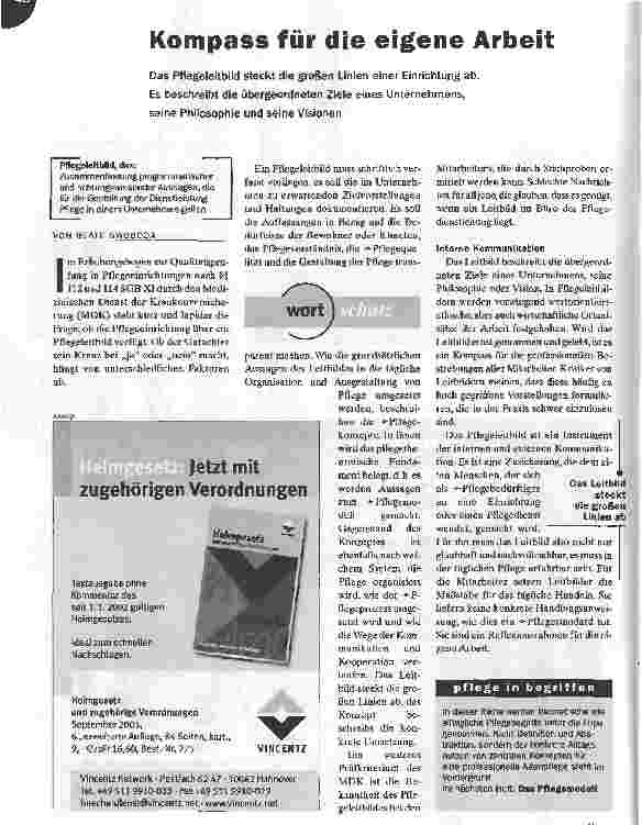 Vorschauseite 1: Kompass für die eigene Arbeit