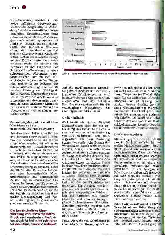 Vorschauseite 3: Postoperative Pflege in der Neurochirurgie 3. Folge: Schädel-Hirn-Trauma