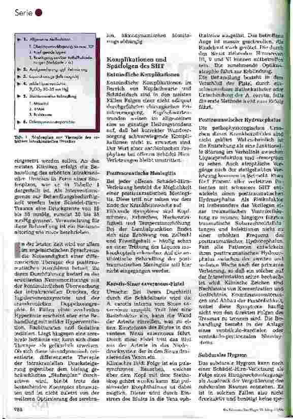 Vorschauseite 5: Postoperative Pflege in der Neurochirurgie 3. Folge: Schädel-Hirn-Trauma