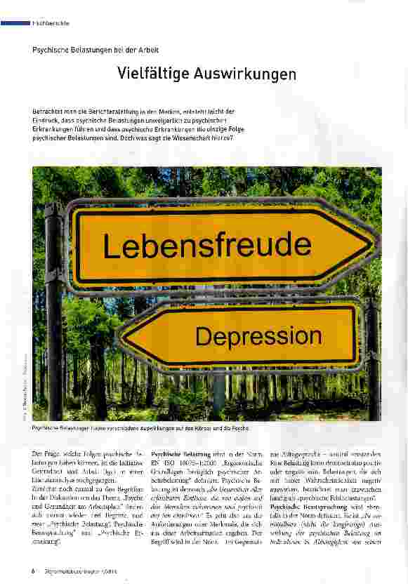 Vorschauseite 1: Vielfältige Auswirkungen