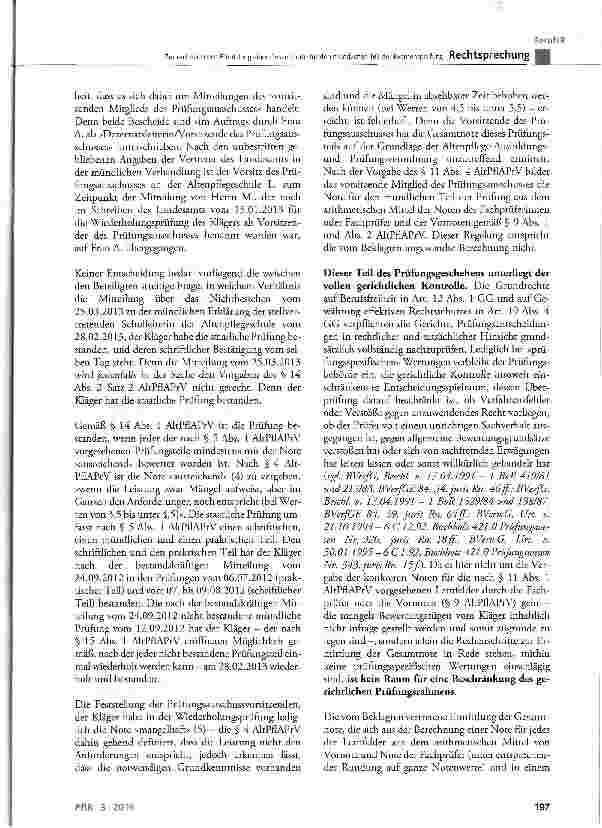 Vorschauseite 4: Zur rechnerischen Ermittlung einer Gesamtnote für den mündlichen Teil der Examensprüfung
