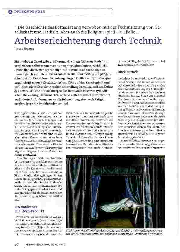 Vorschauseite 1: Arbeitserleichterung durch Technik