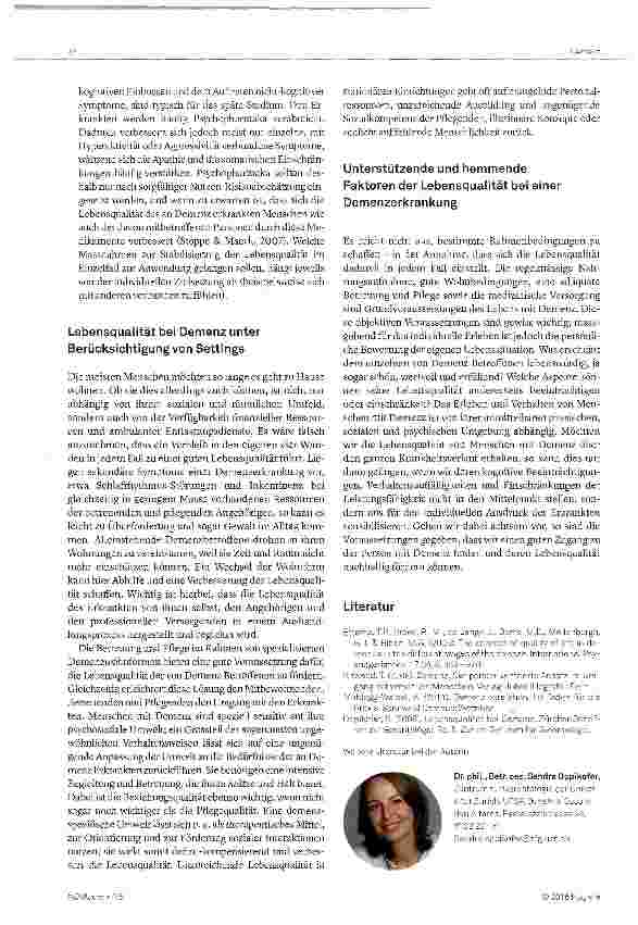 Vorschauseite 3: Lebensqualität von Menschen mit Demenz