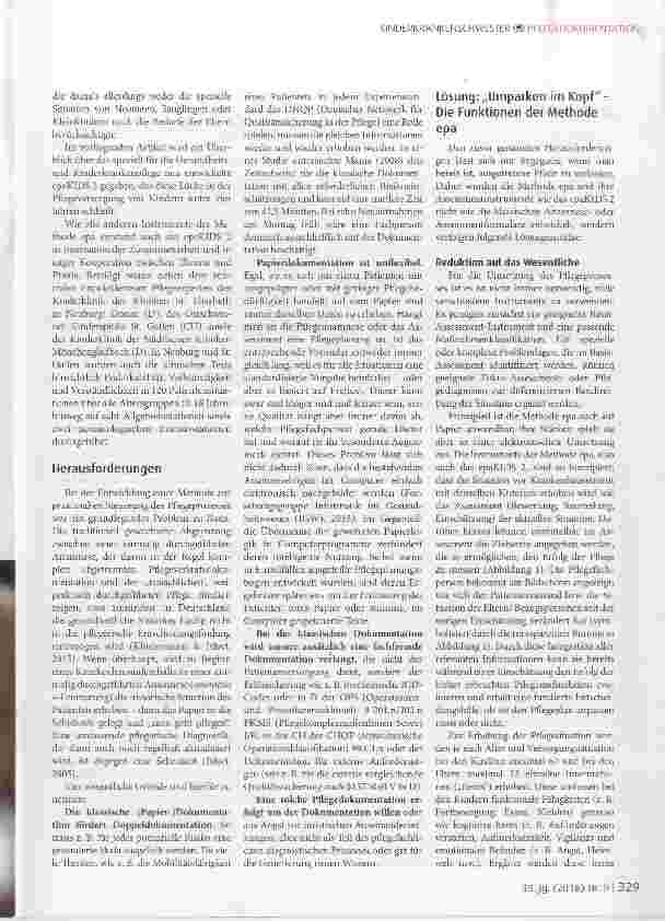 Vorschauseite 2: Pflegeanamnese war gestern: epaKIDS 2 - integrative Pflegeprozessdokumentation als neuer Standard