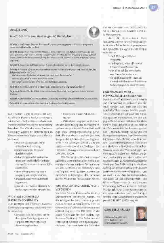 Vorschauseite 2: Damit es weitergeht, egal was passiert