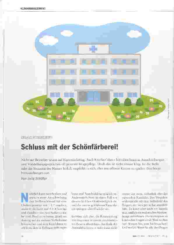 Vorschauseite 1: Schluss mit der Schönfärberei!