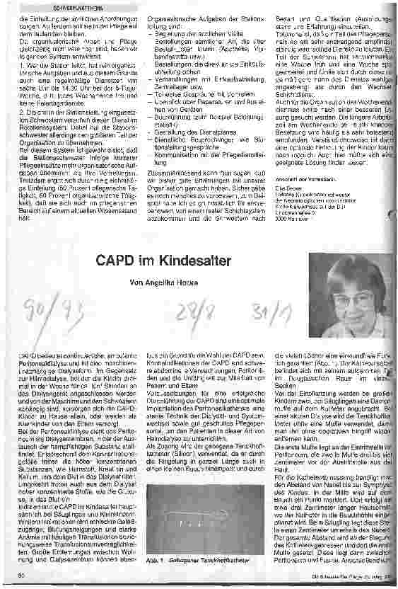 Vorschauseite 1: CAPD im Kindesalter