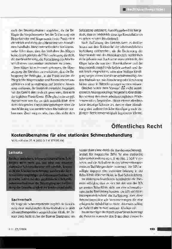 Vorschauseite 2: Kündigung wegen pflegerischen Handelns ohne ärztliche Anweisung