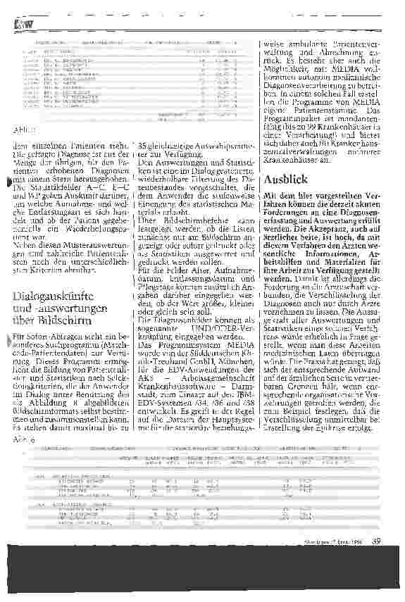 Vorschauseite 4: Medizinische Diagnosenauswertung Autonome Problemlösung im EDV-Dialog