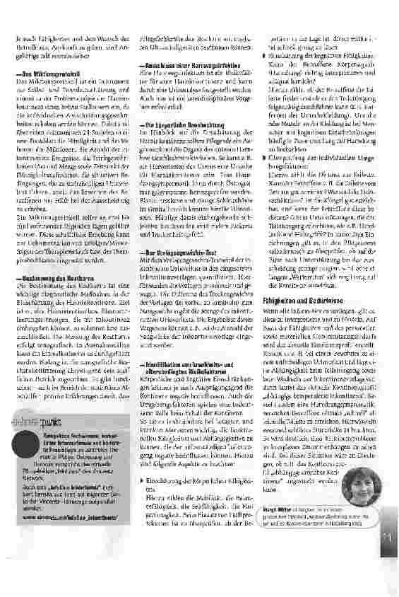 Vorschauseite 2: KooperationsbereitschaftProfessionelles Assessment uon Harninkontinenz