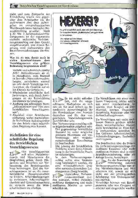 Vorschauseite 2: Betriebliches Vorschlagwesen im Krankenhaus