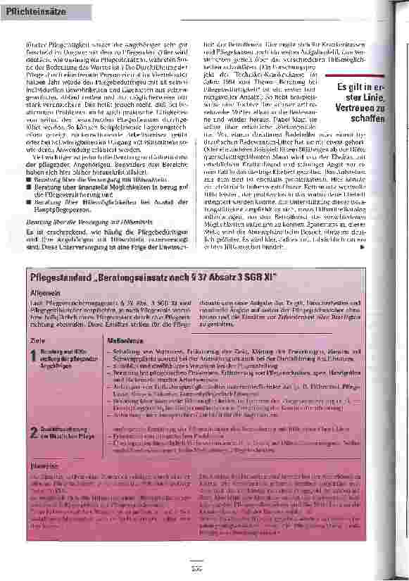Vorschauseite 2: Aus der Pflicht eine Kür machen Erfahrungen mit § 37 Absatz 3 SGB 11