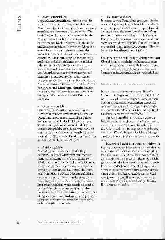 Vorschauseite 4: FEHLER MACHEN, FEHLER SEHEN UND FEHLER ERLEIDEN: WIE GEHT DIE PFLEGE MIT FEHLERN UM?