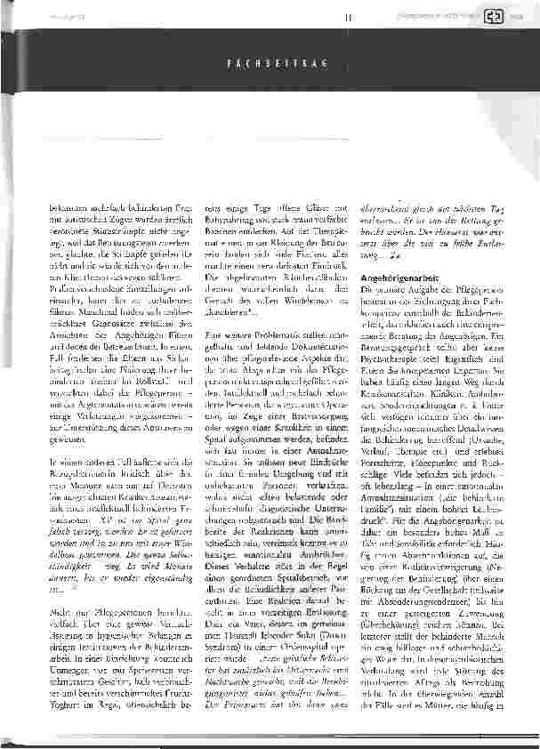 Vorschauseite 4: Behindertenarbeit aus der sicht der Pflege